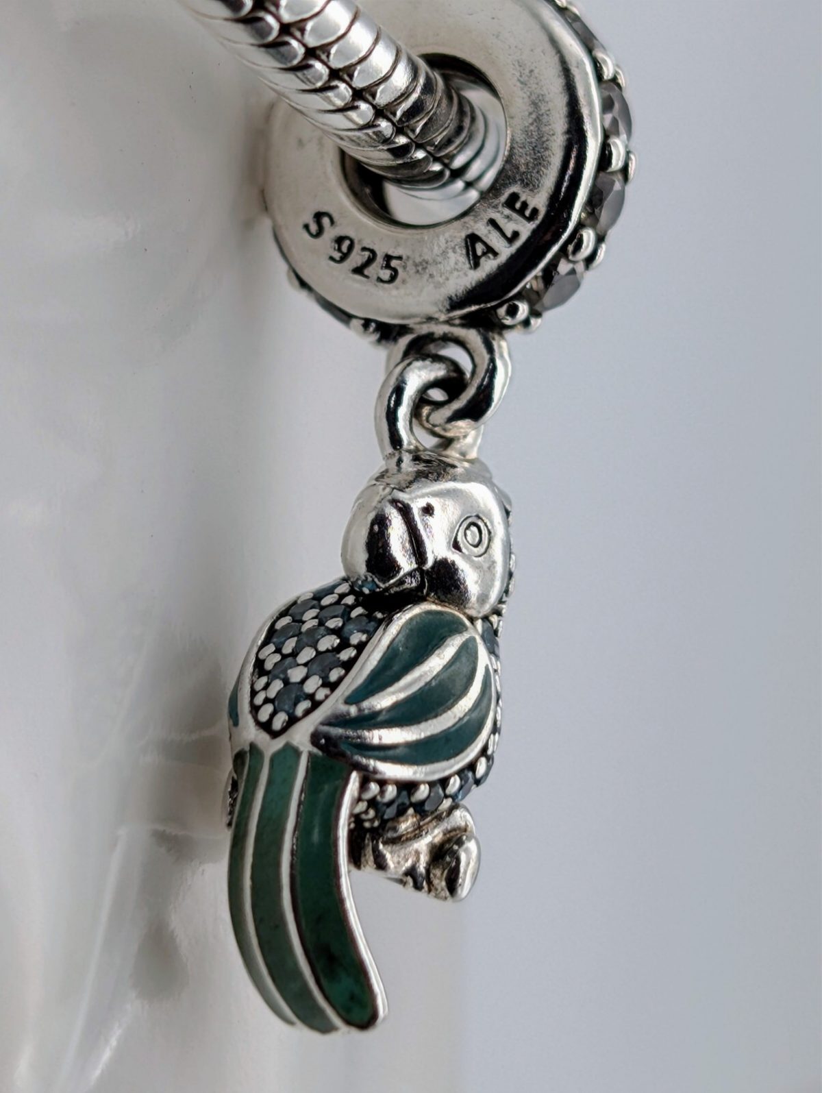 Pandora Papagai Charm Armband 925 ALE für Pandora Armbänder