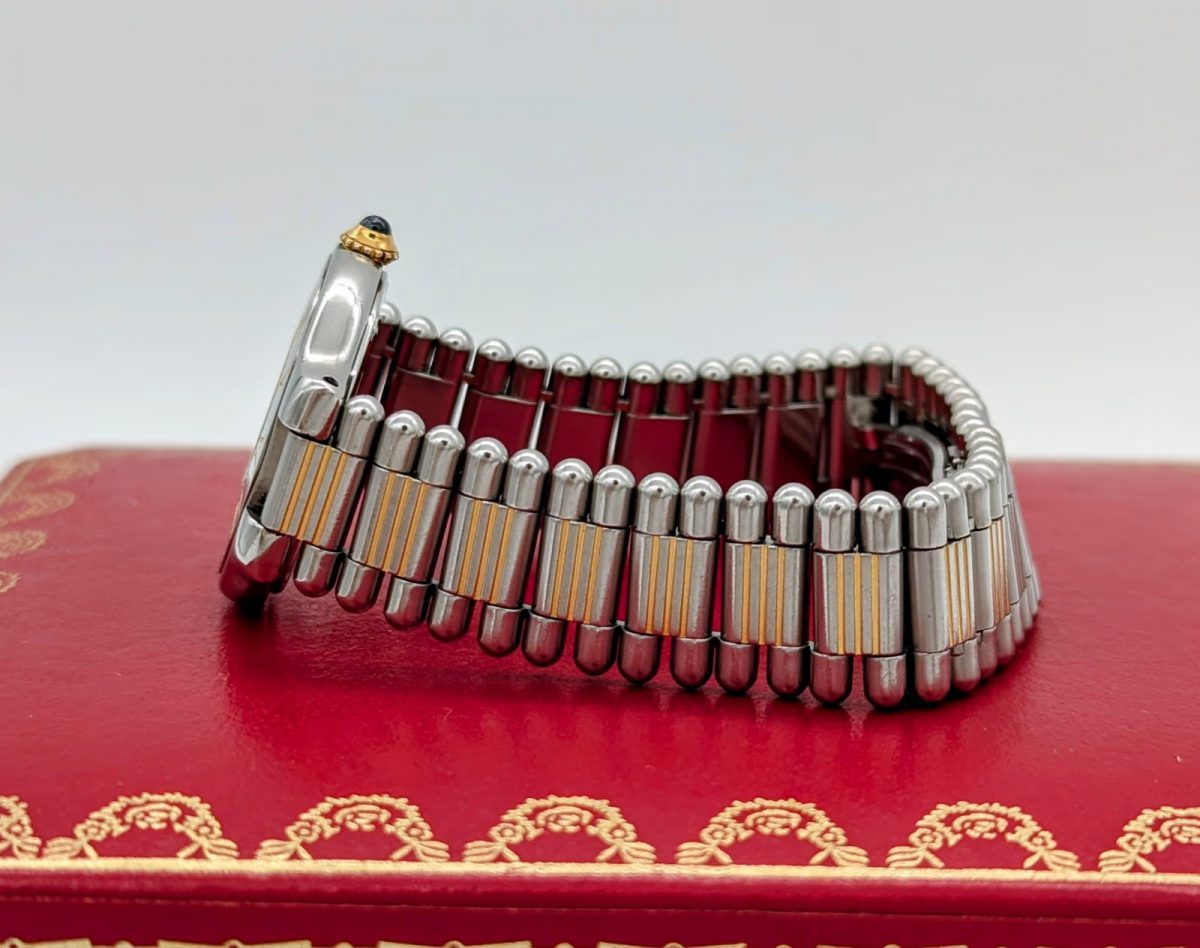Cartier Santos Galbée 187901 Stahl/Gold 18K Uhr Two Row 29mm Uhr Fullset #373