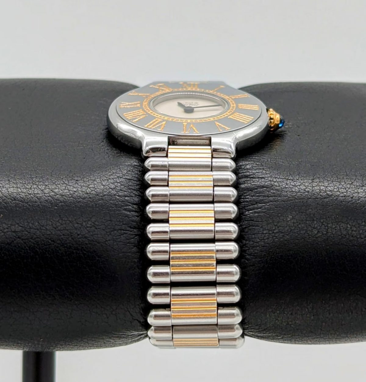 Cartier Santos Galbée 187901 Stahl/Gold 18K Uhr Two Row 29mm Uhr Fullset #373