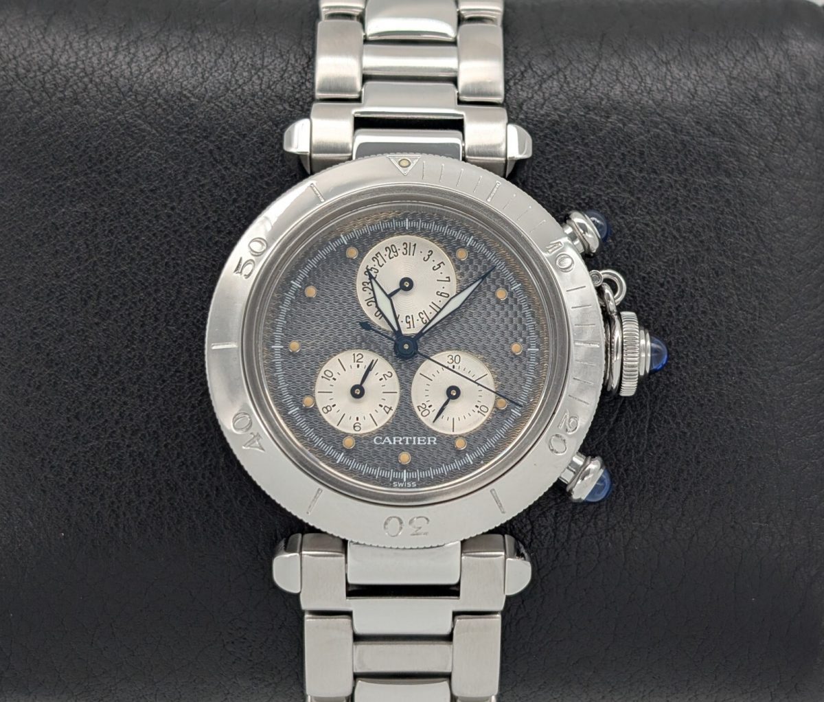 Cartier – Pasha Chronoreflex 1352.1 Uhr Ø35mm Quarz Uhr Revision 02/2025 #425