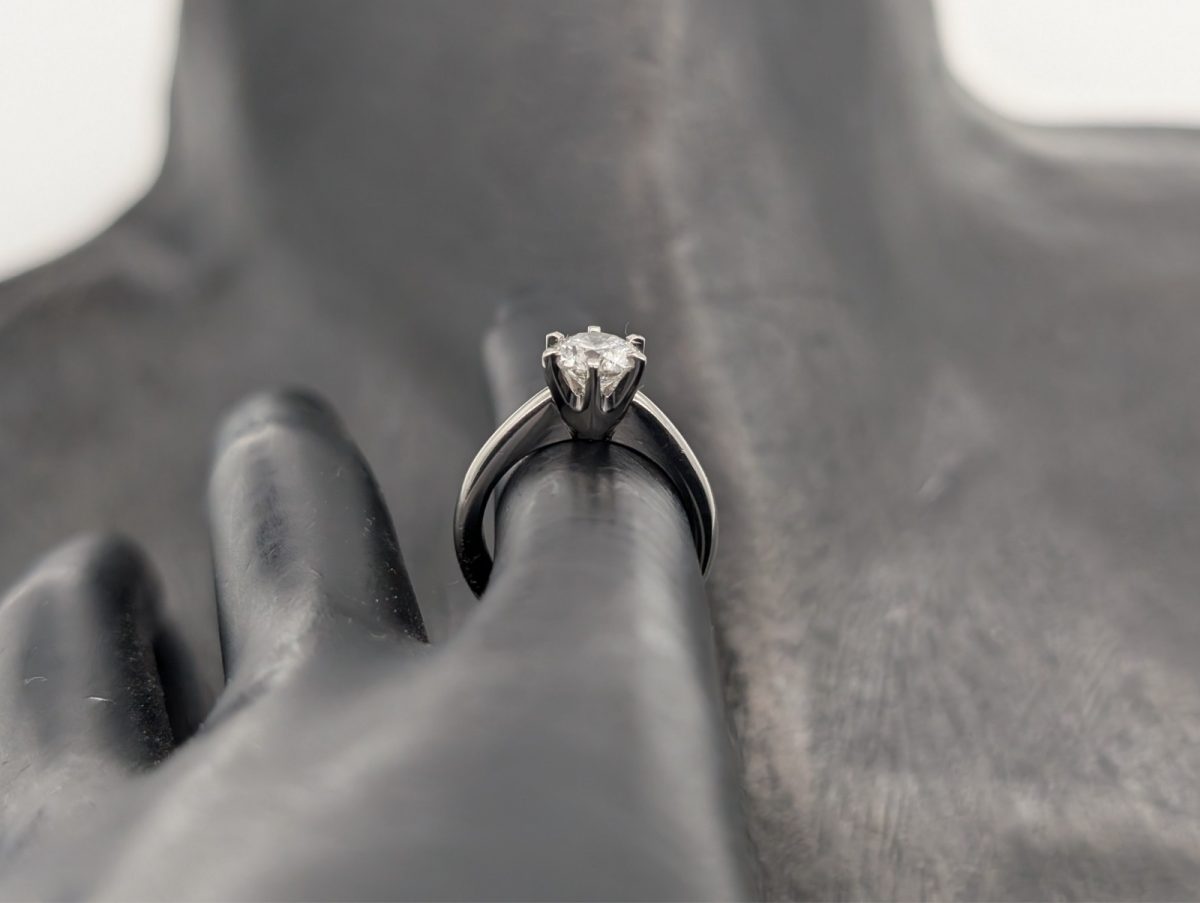 Brilliant Solitär 950 Platin | 1,01ct SI2 Verlobungsring -6,80g- Gr.47 #1356