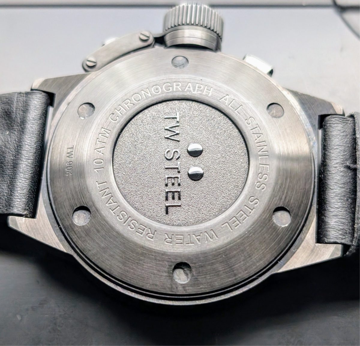TW Steel Canteen Style TW-905 Ø50mm Quarz Uhr PVD Schwarz #1379