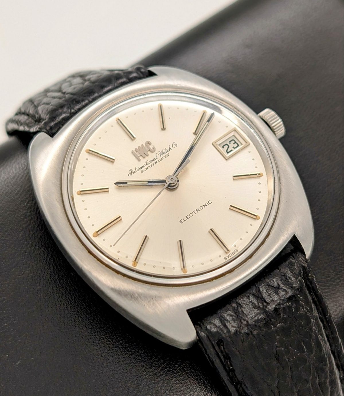 IWC Electronic Quartz | Ref.:3402 | Ø37mm | Silber/Dial | Stimmgabeluhr #1329