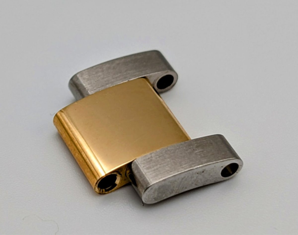 Rolex Oyster Element Glied 15,50mm Stahl/Gold 18K Mattiert & Poliert #1425