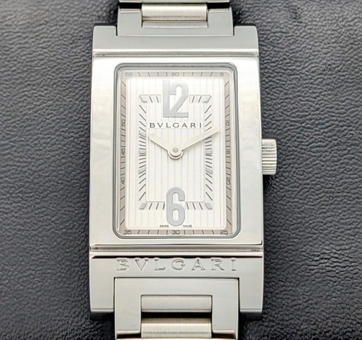 Bulgari Rettangolo Acciaio Donna 2000 | Ref. RT39S | Ø21mm Damen Uhr #1409