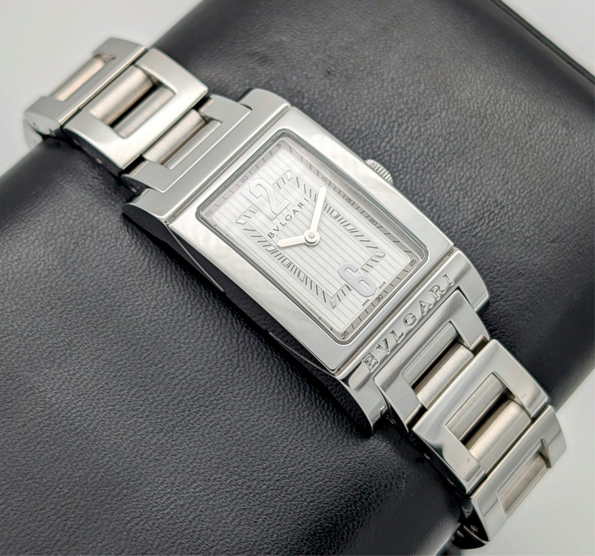 Bulgari Rettangolo Acciaio Donna 2000 | Ref. RT39S | Ø21mm Damen Uhr #1409