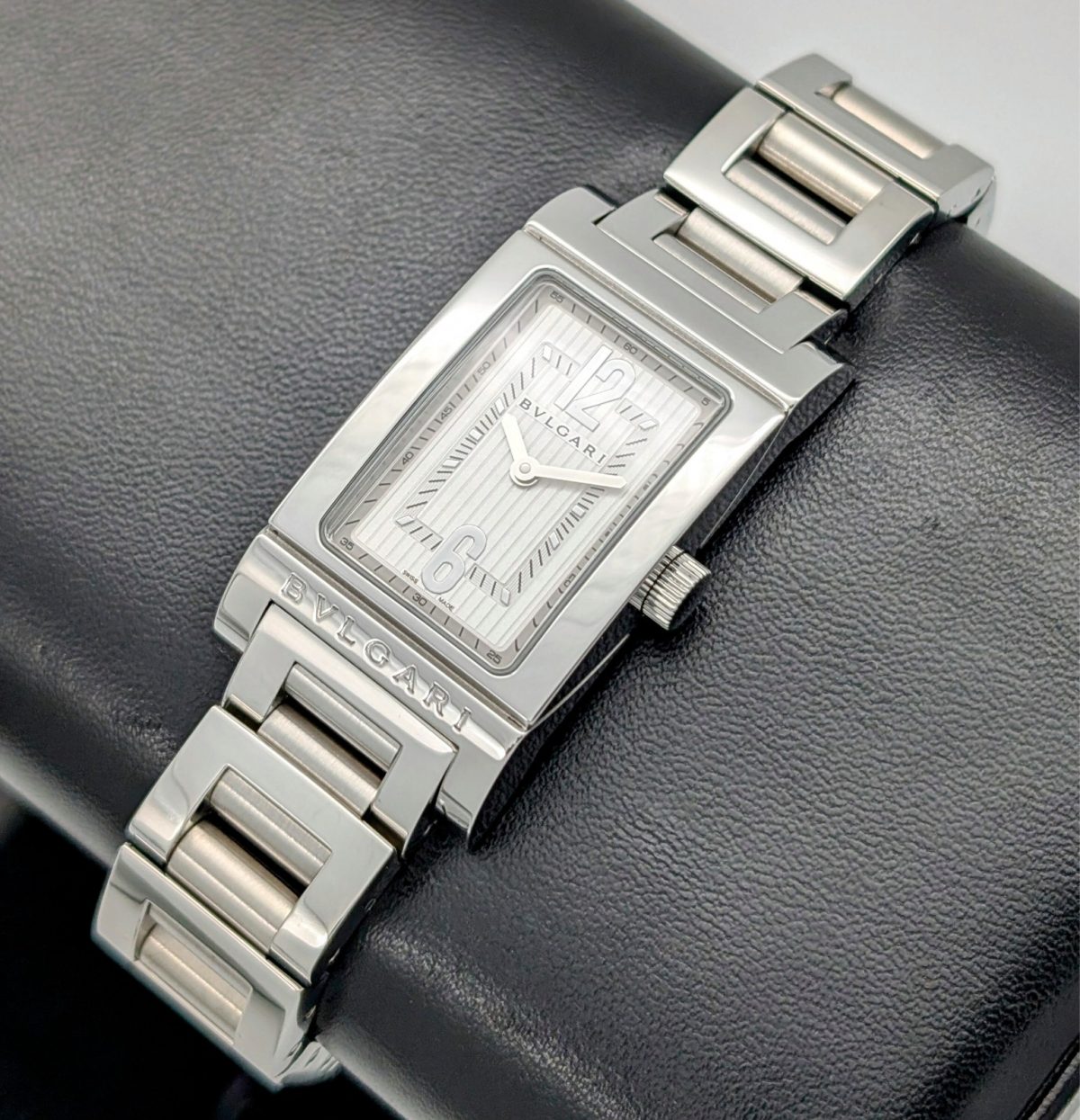 Bulgari Rettangolo Acciaio Donna 2000 | Ref. RT39S | Ø21mm Damen Uhr #1409