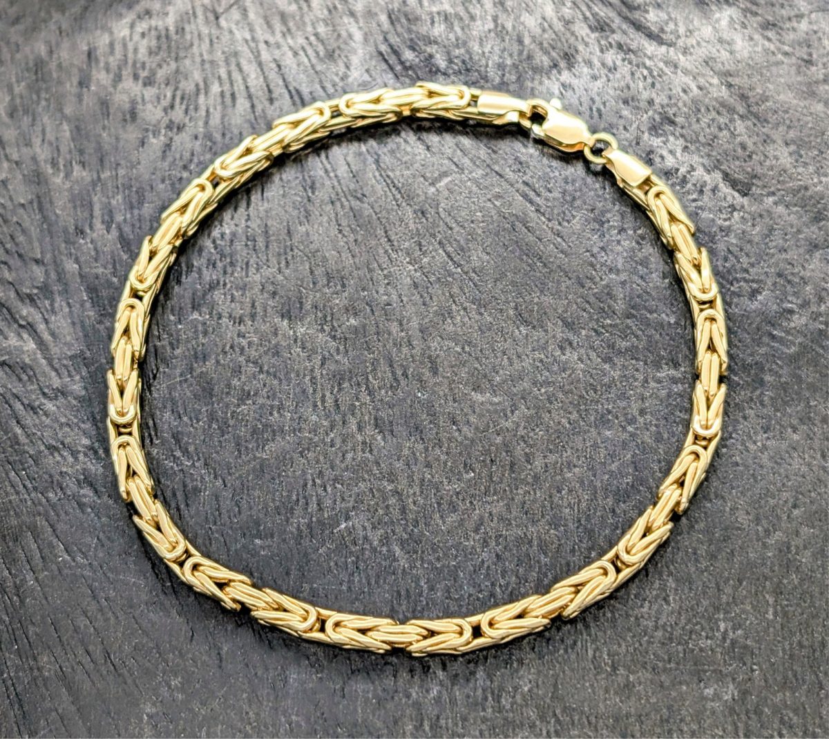 585/14K Gelbgold Armband- 6,25 g - Königskette 21cm Kette #1474