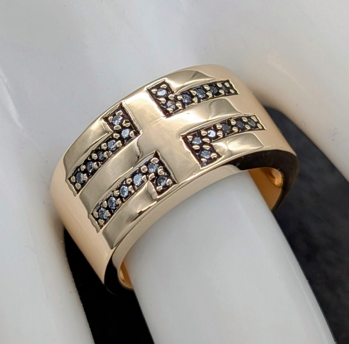 Christ 585/18K Gelbgold Brillanten Ring - 15,10g - Damenring [Gr.54] #1477