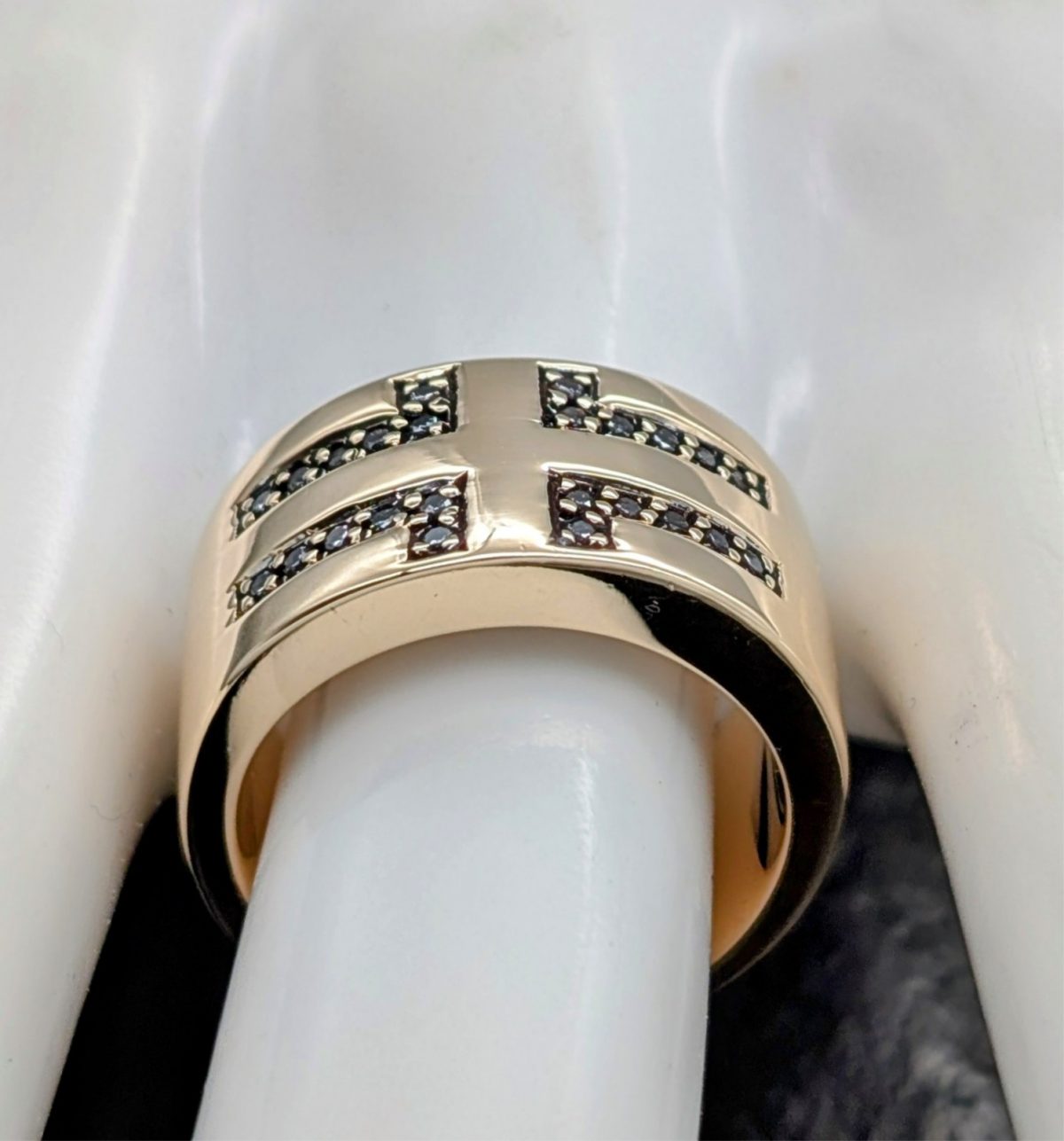 Christ 585/18K Gelbgold Brillanten Ring - 15,10g - Damenring [Gr.54] #1477