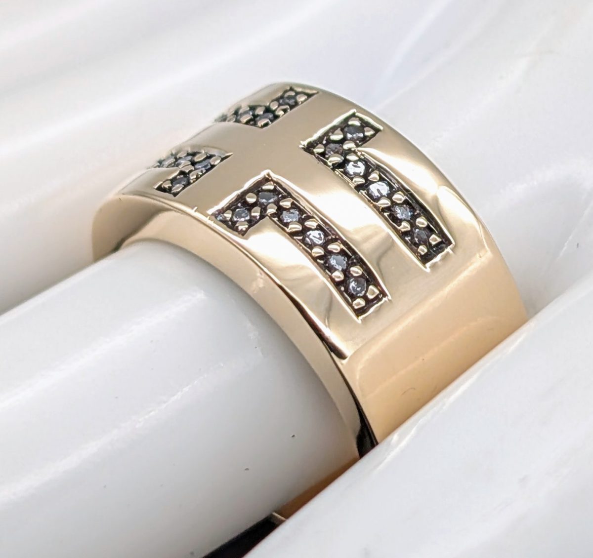 Christ 585/18K Gelbgold Brillanten Ring - 15,10g - Damenring [Gr.54] #1477