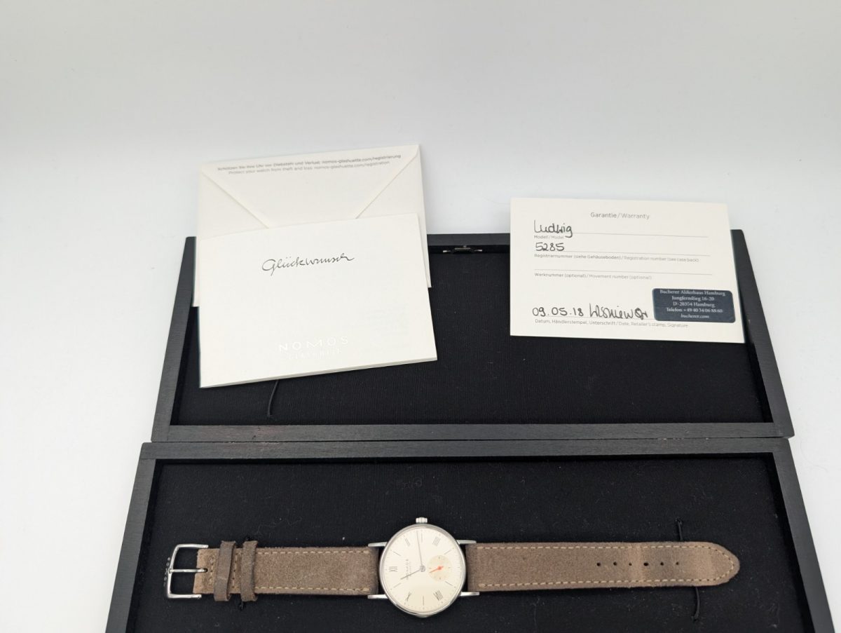 NOMOS Glashütte Tangente 33 | Ref. 5285 | Ø33mm | Champagner| 2018 Uhr #1456