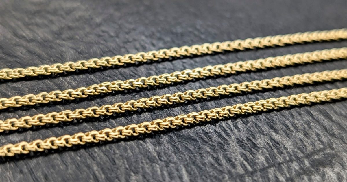 585/14K Gelbgold Panzerkette - 7,20 g - Gliederkette Kette 60cm #1481