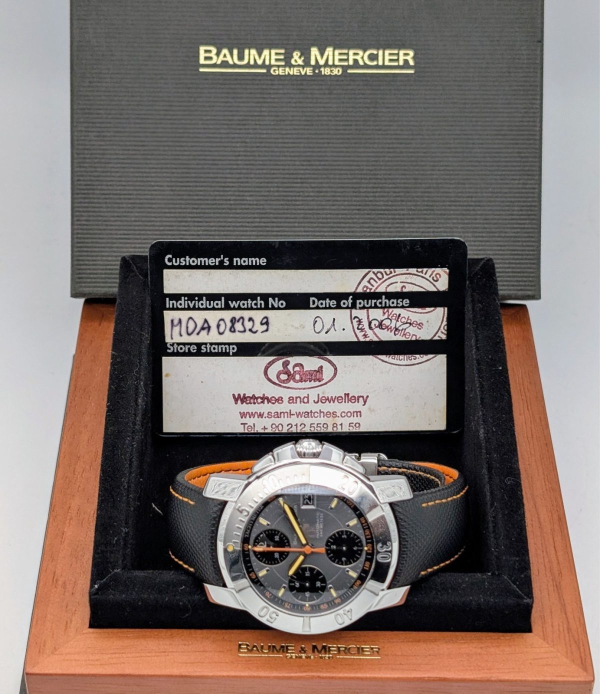 Baume & Mercier Capeland | M0A08329 | Ø42mm | Grey Dial | 2006 FullSet Uhr #1457