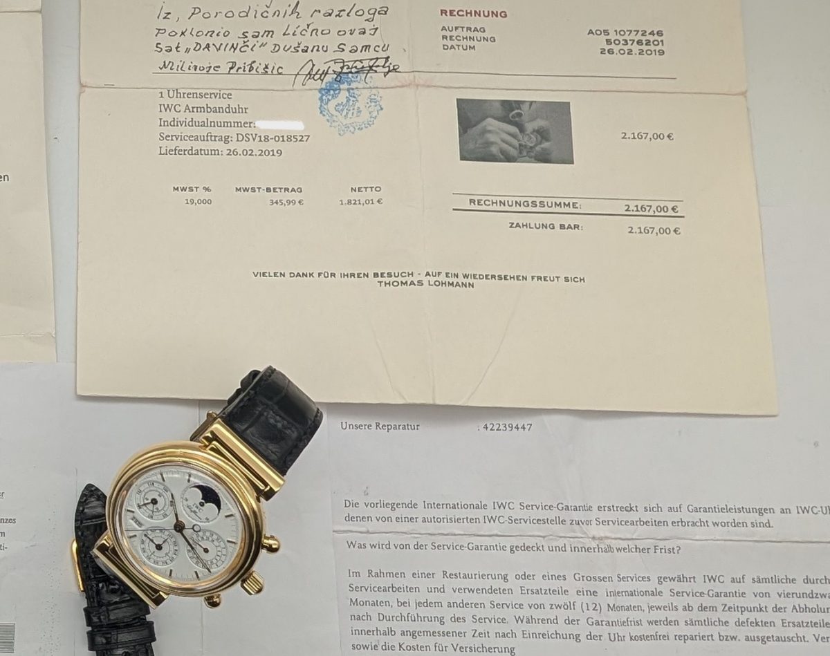 IWC Schaffhausen Da Vinci Chronograph Uhr | Ref. 3750 | Ø39mm | 750/18K #1485