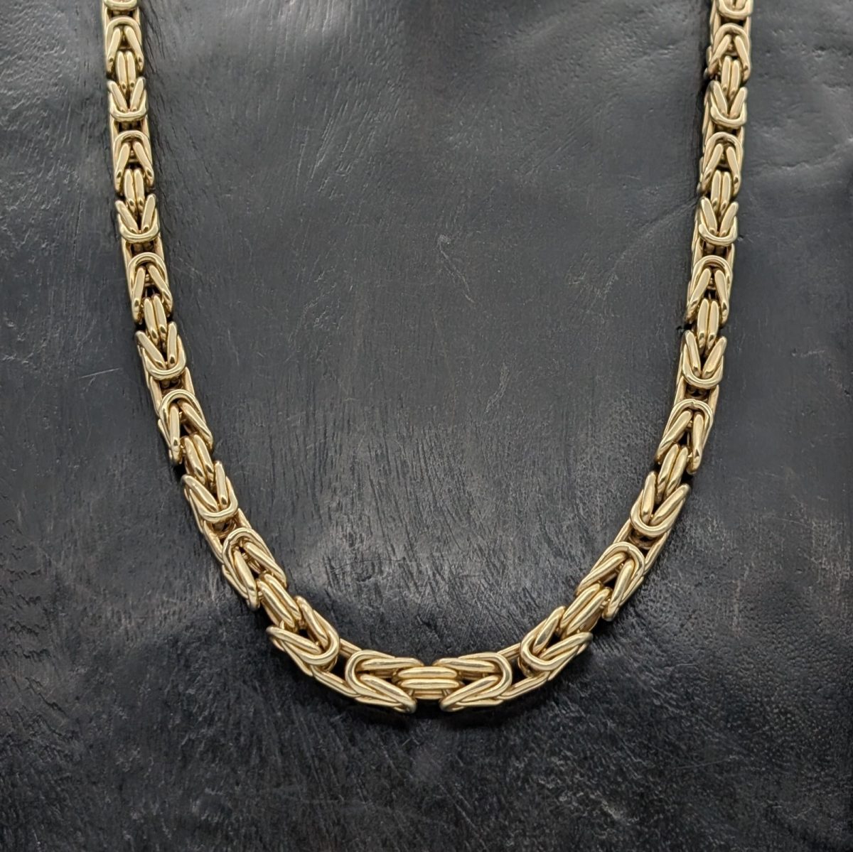 585/14K Gelbgold Königskette - 96,70 g - Gliederkette Kette 72cm #1466