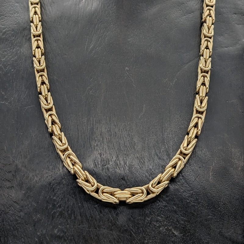 585/14K Gelbgold Königskette - 96,70 g - Gliederkette Kette 72cm #1466