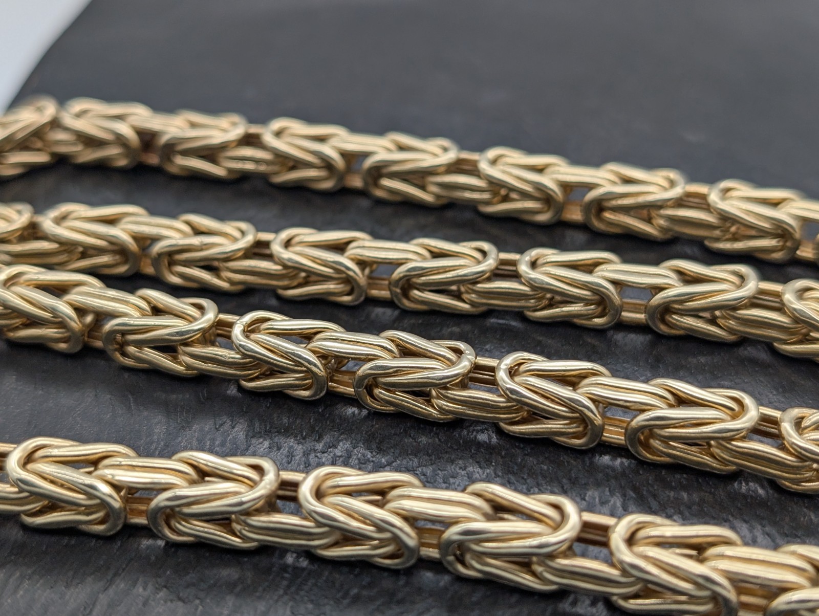 585/14K Gelbgold Königskette - 96,70 g - Gliederkette Kette 72cm #1466