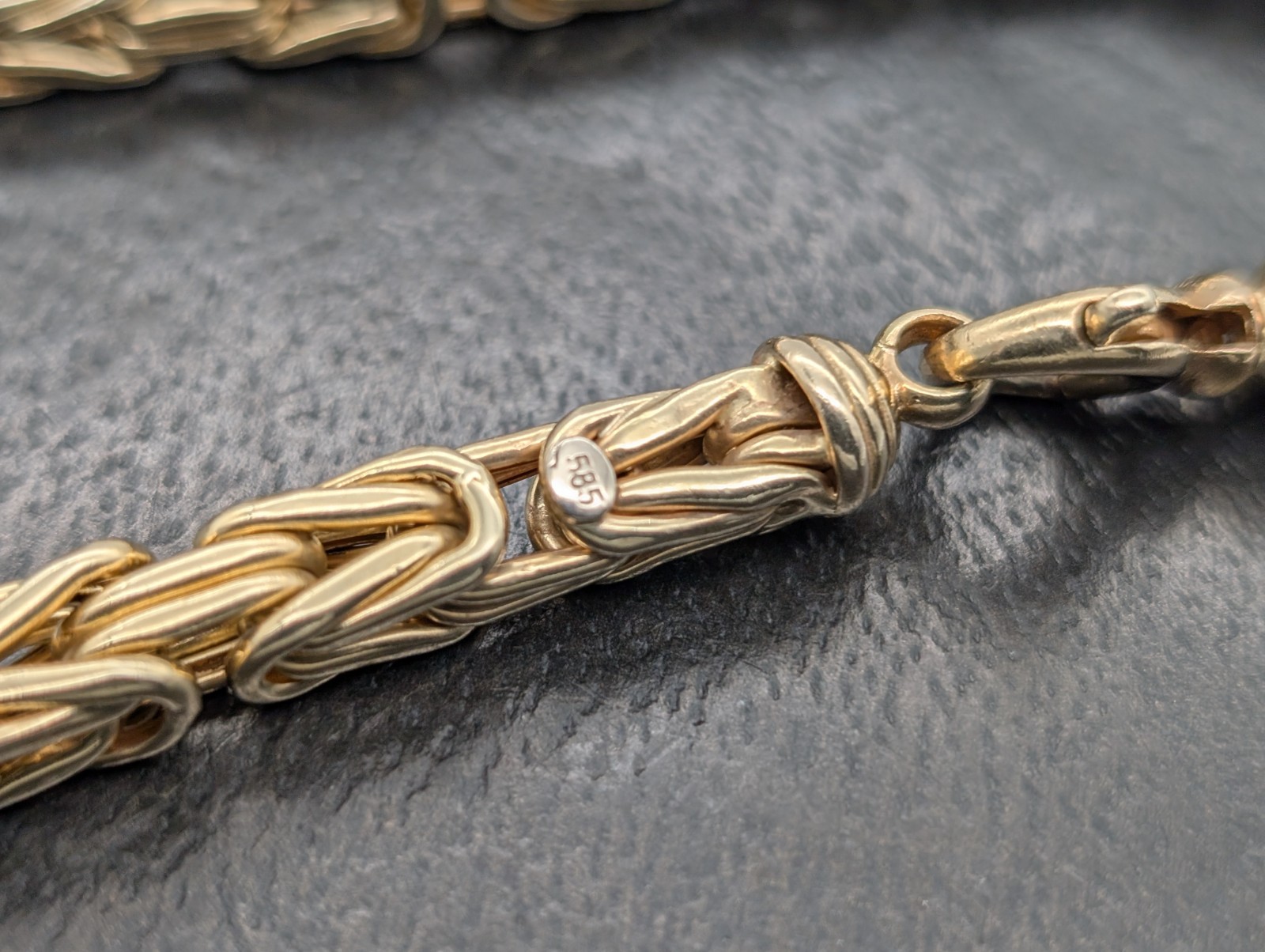 585/14K Gelbgold Königskette - 96,70 g - Gliederkette Kette 72cm #1466