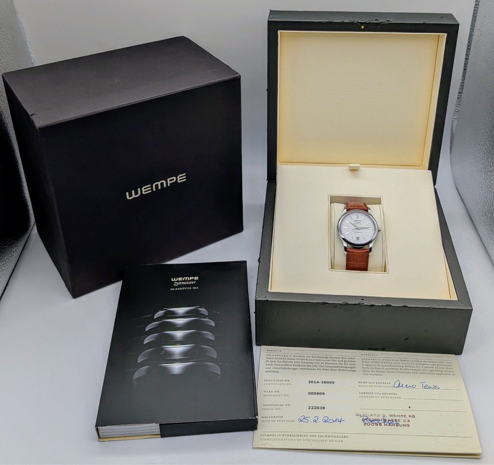 Wempe Zeitmeister Glashütte | 009509 | Airbus 25 Jahre Edition Uhr Ø39mm #1475