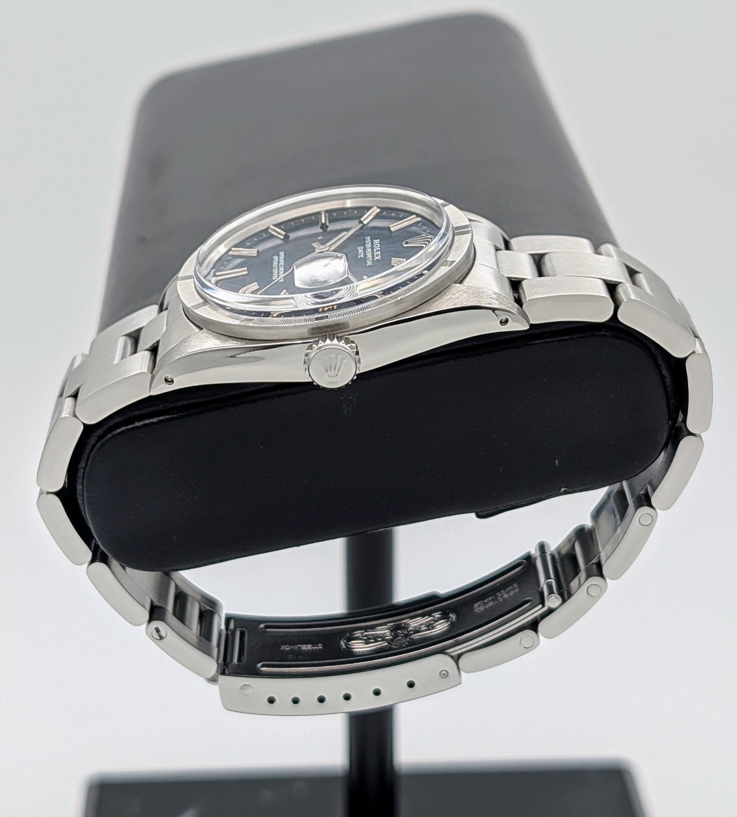 Rolex Oyster Perpetual Date 1501 Ø34mm 1973 Blue Dial Uhr #1339