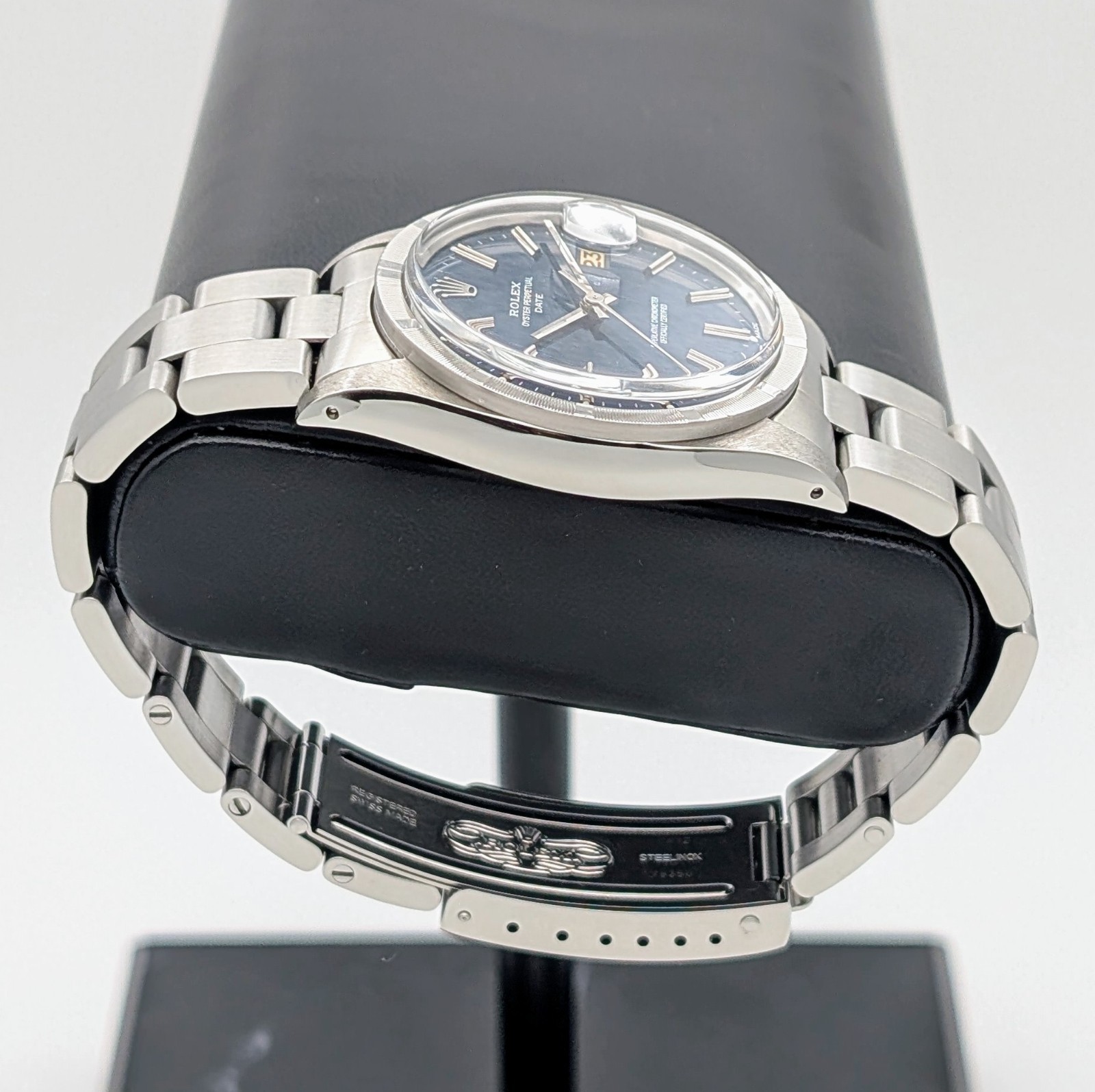 Rolex Oyster Perpetual Date 1501 Ø34mm 1973 Blue Dial Uhr #1339