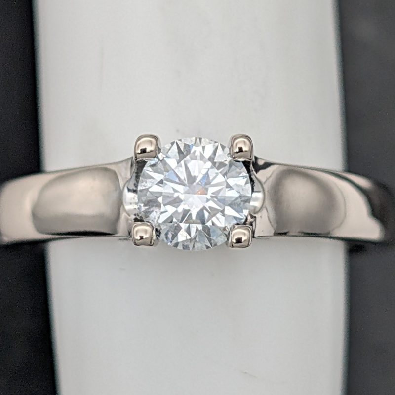 585/14K Weißgold Damenring – 5,10 g – Größe 55 – 0,55 ct Brillant (TW/VS) #1548