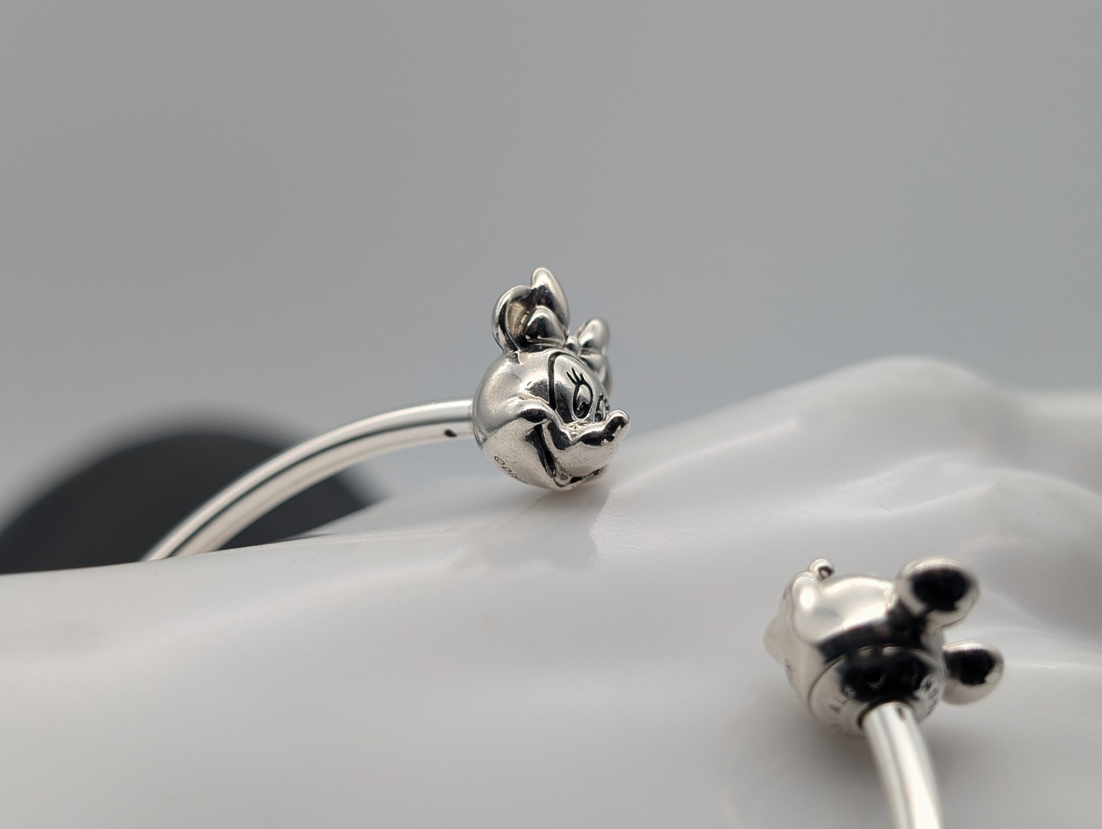 Pandora 925 Silber Armreifen – 19,50g – 16cm Disney Mickey & Minnie #1486