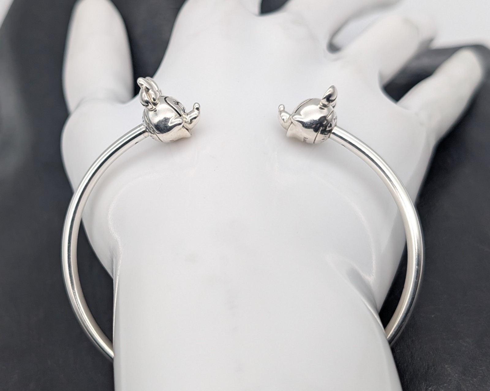 Pandora 925 Silber Armreifen – 19,50g – 16cm Disney Mickey & Minnie #1486