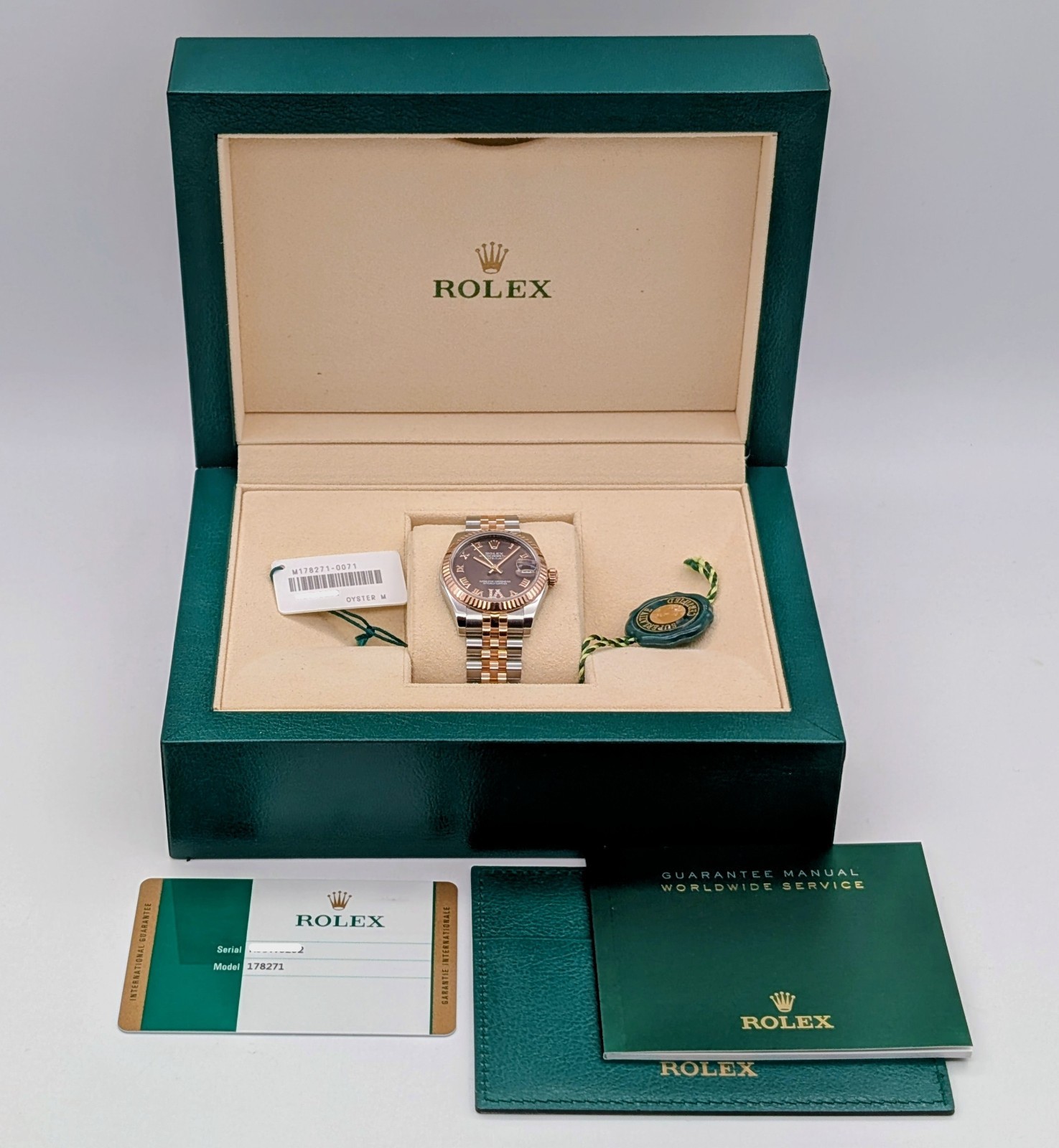 Rolex Datejust 31 | 178271 | Ø31mm | Brown Roman/Dial | Fullset 2017 Uhr #1588