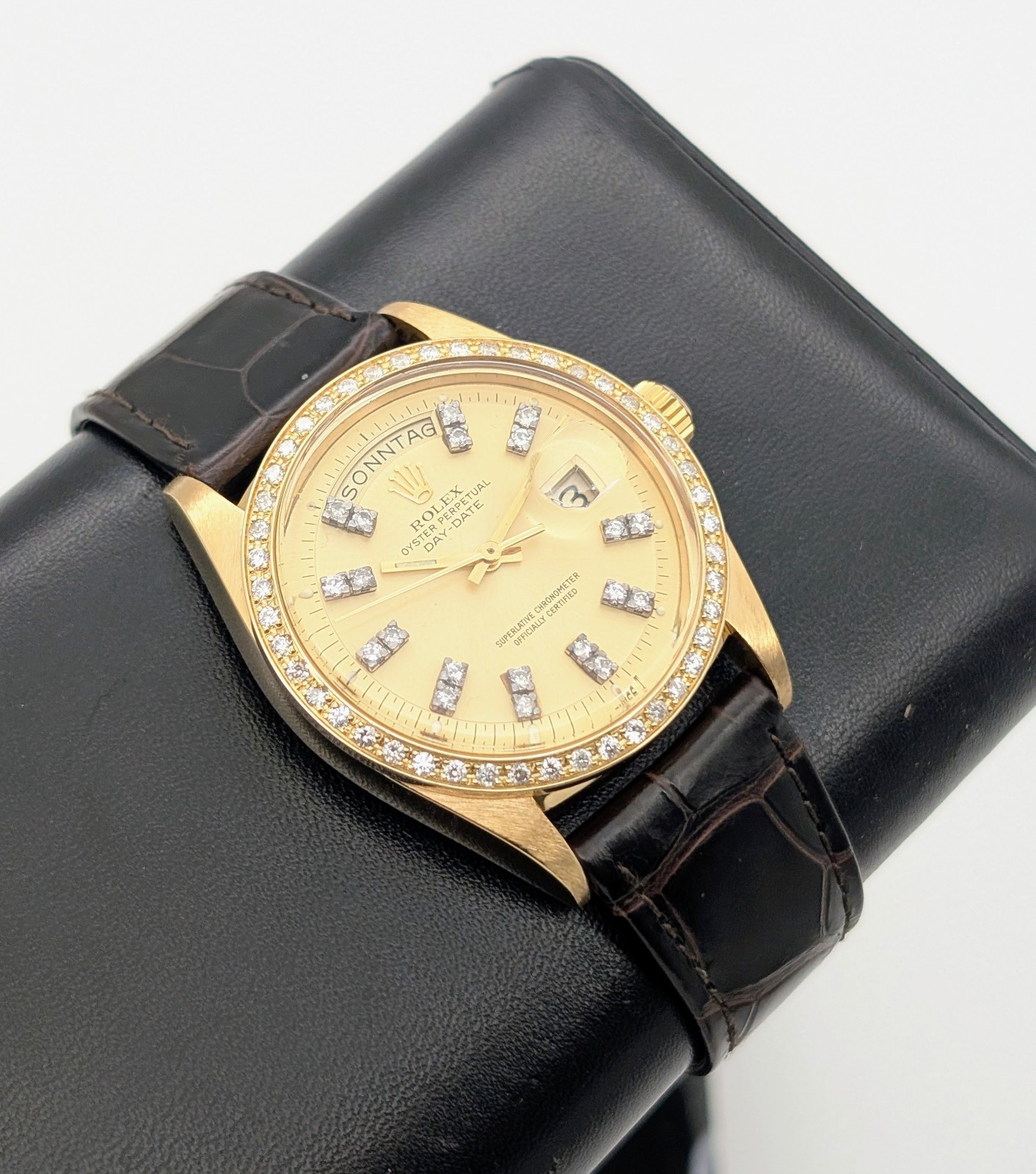 Rolex Day-Date | Ref. 1803 | Ø36mm | Diamond Gold Dial | Uhr aus 1973 #1586