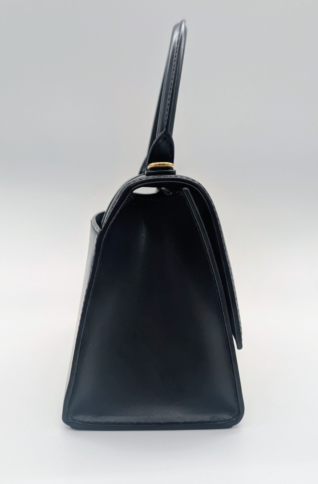 BALENCIAGA Hourglass Top Handle XS – Schwarz Leder Schultertasche #1623