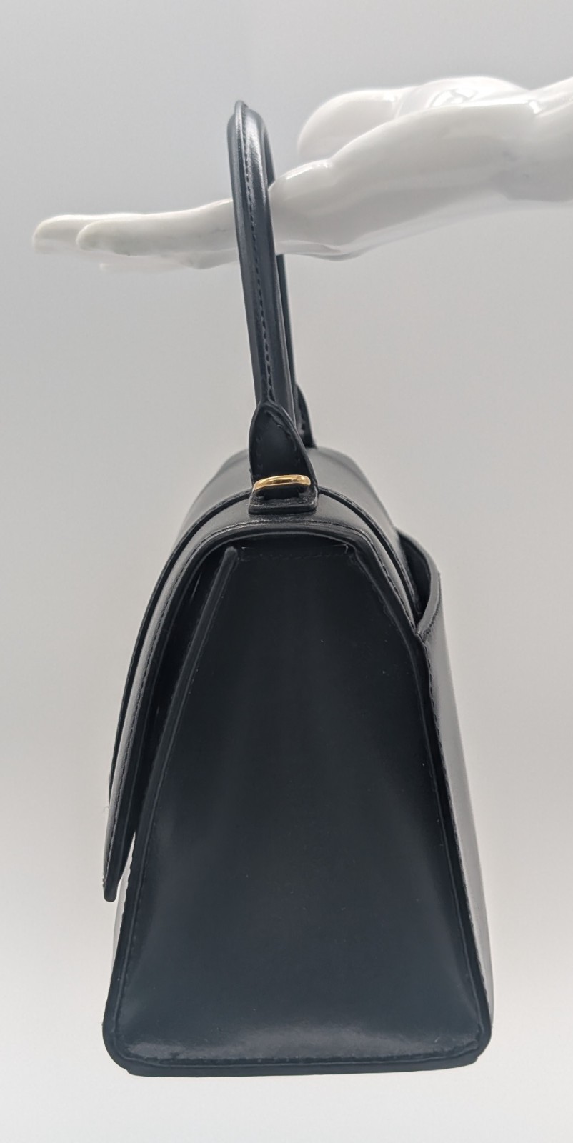 BALENCIAGA Hourglass Top Handle XS – Schwarz Leder Schultertasche #1623