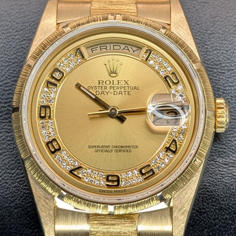 Rolex Day-Date President 18248 | Ø36mm | Diamond Gold/Dial | Uhr Full Set #1834