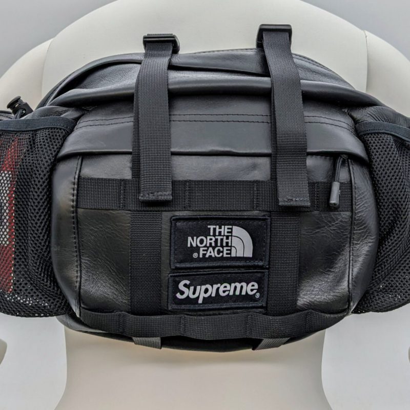 Supreme The North Face Leather Mountain Gürteltasche Schwarz Umhängetasche #1149
