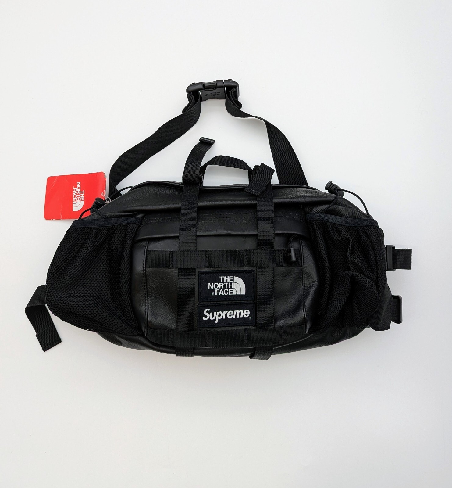 Supreme The North Face Leather Mountain Gürteltasche Schwarz Umhängetasche #1149