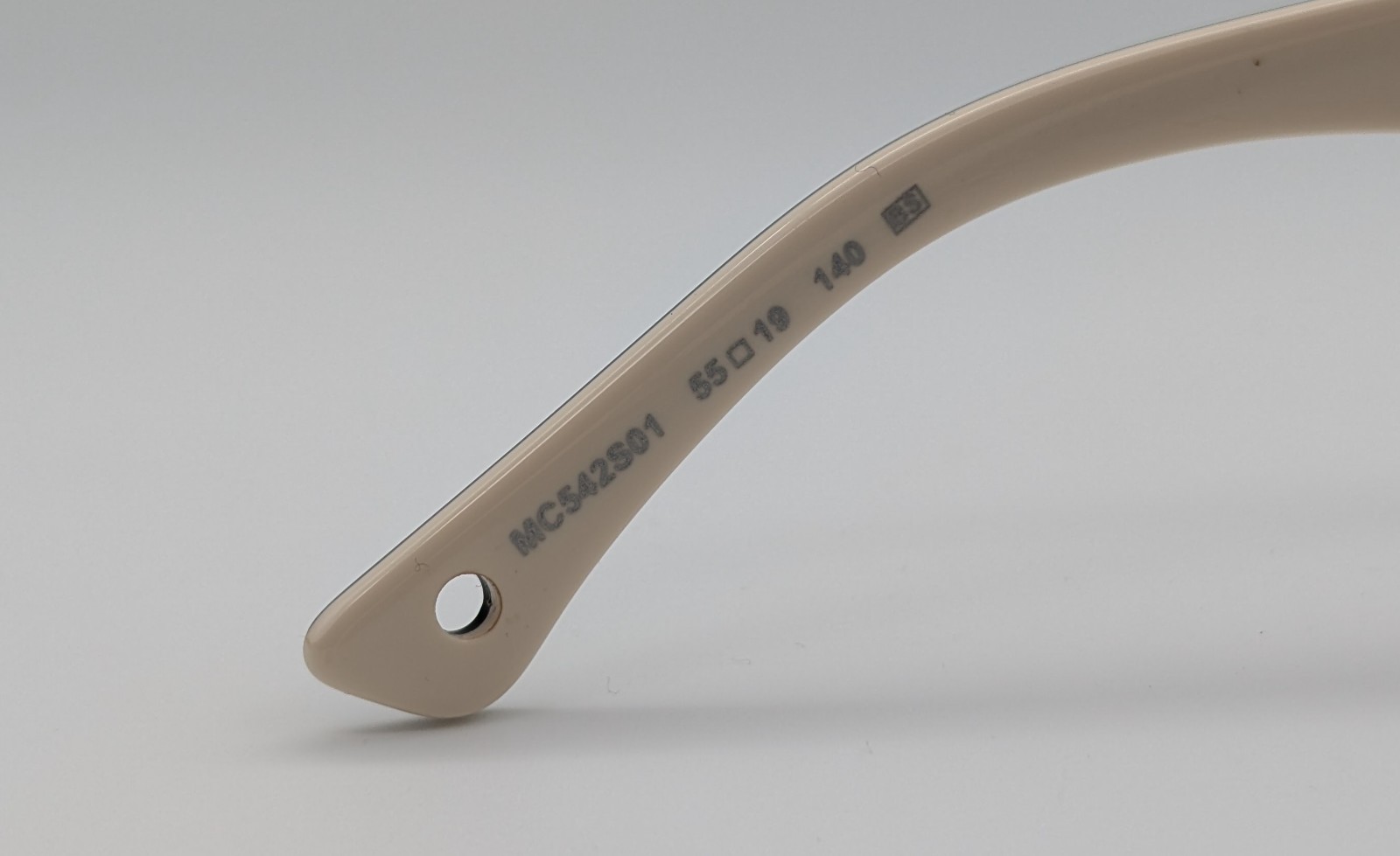 Moncler MC542S01 – Sonnenbrille - 55□19 – 140 Schwarz -Weiß #1802