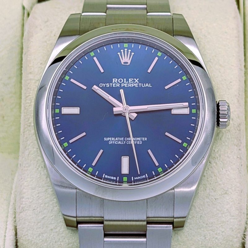 Rolex Oyster Perpetual 39 | Ref. 114300 | Ø39mm | Blue/Dial | Uhr Full Set #1589