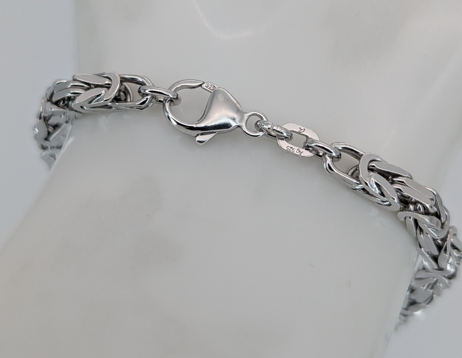 Königsarmband 925 Sterling Silber Kette - 16,75 g - Armband 20,50cm #1482
