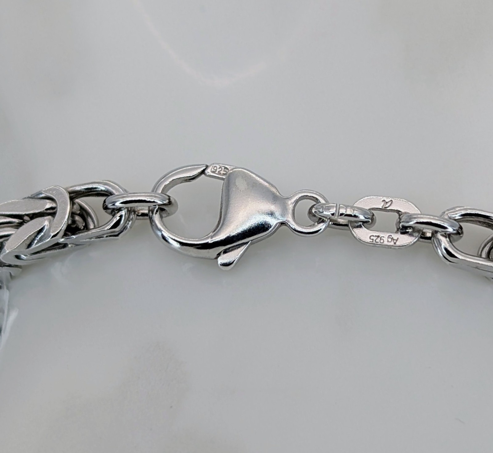 Königsarmband 925 Sterling Silber Kette - 16,75 g - Armband 20,50cm #1482