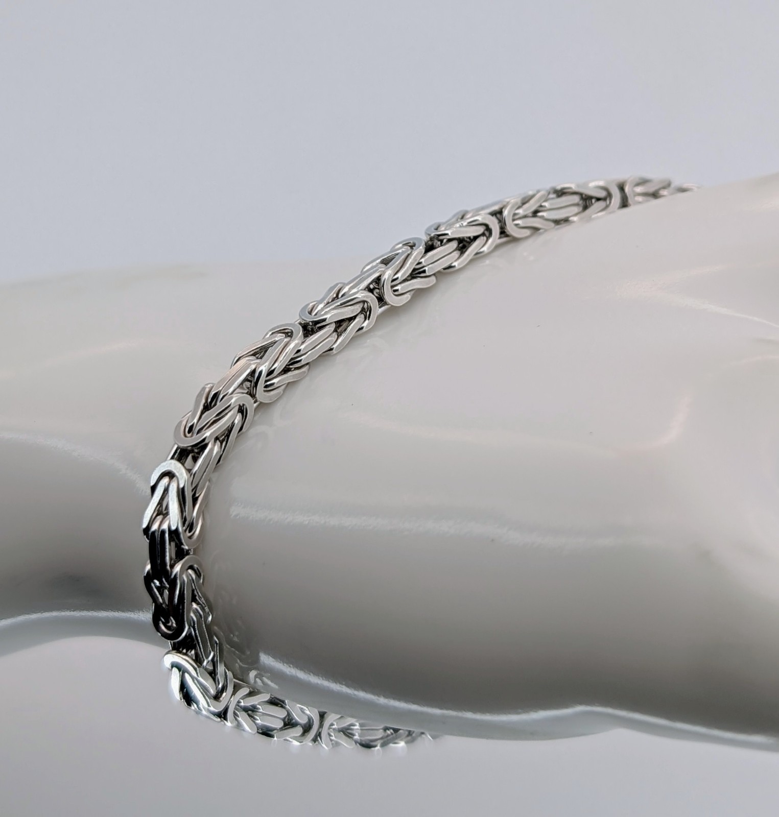 Königsarmband 925 Sterling Silber Kette - 19,80 g - Armband 21cm #1484