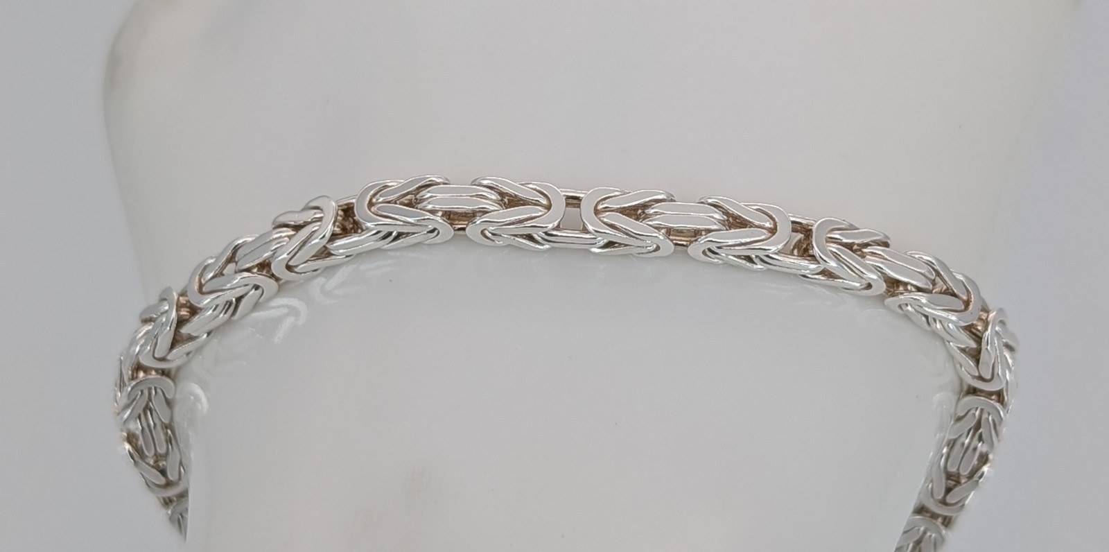 Königsarmband 925 Sterling Silber Kette - 17,40 g - Armband 22cm #1461