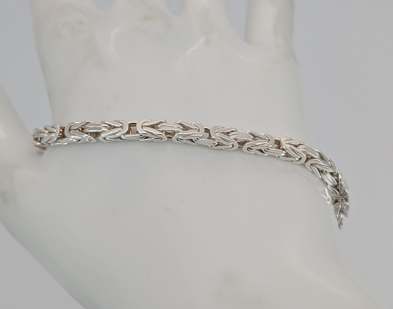 Königsarmband 925 Sterling Silber Kette - 17,40 g - Armband 22cm #1461