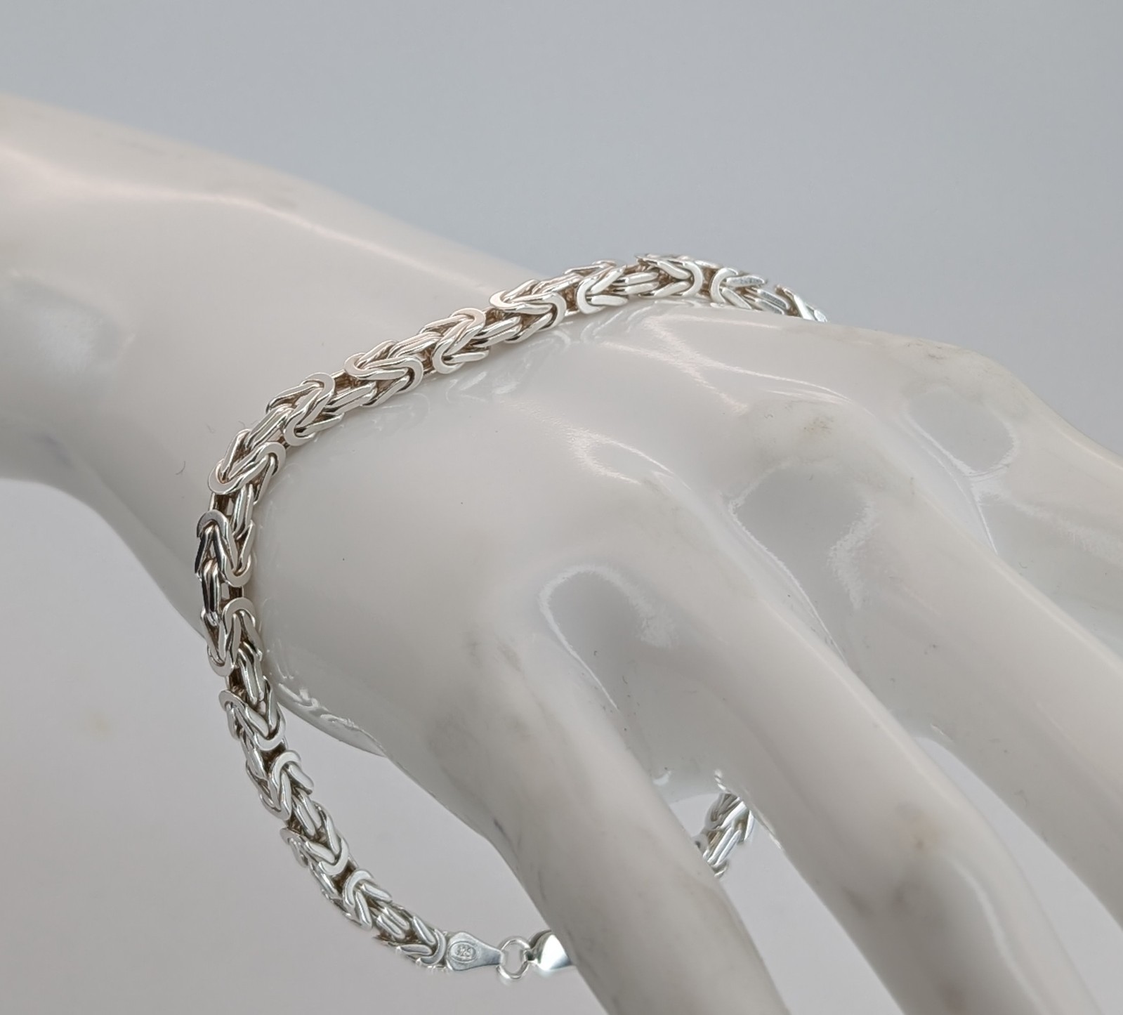 Königsarmband 925 Sterling Silber Kette - 17,40 g - Armband 22cm #1461