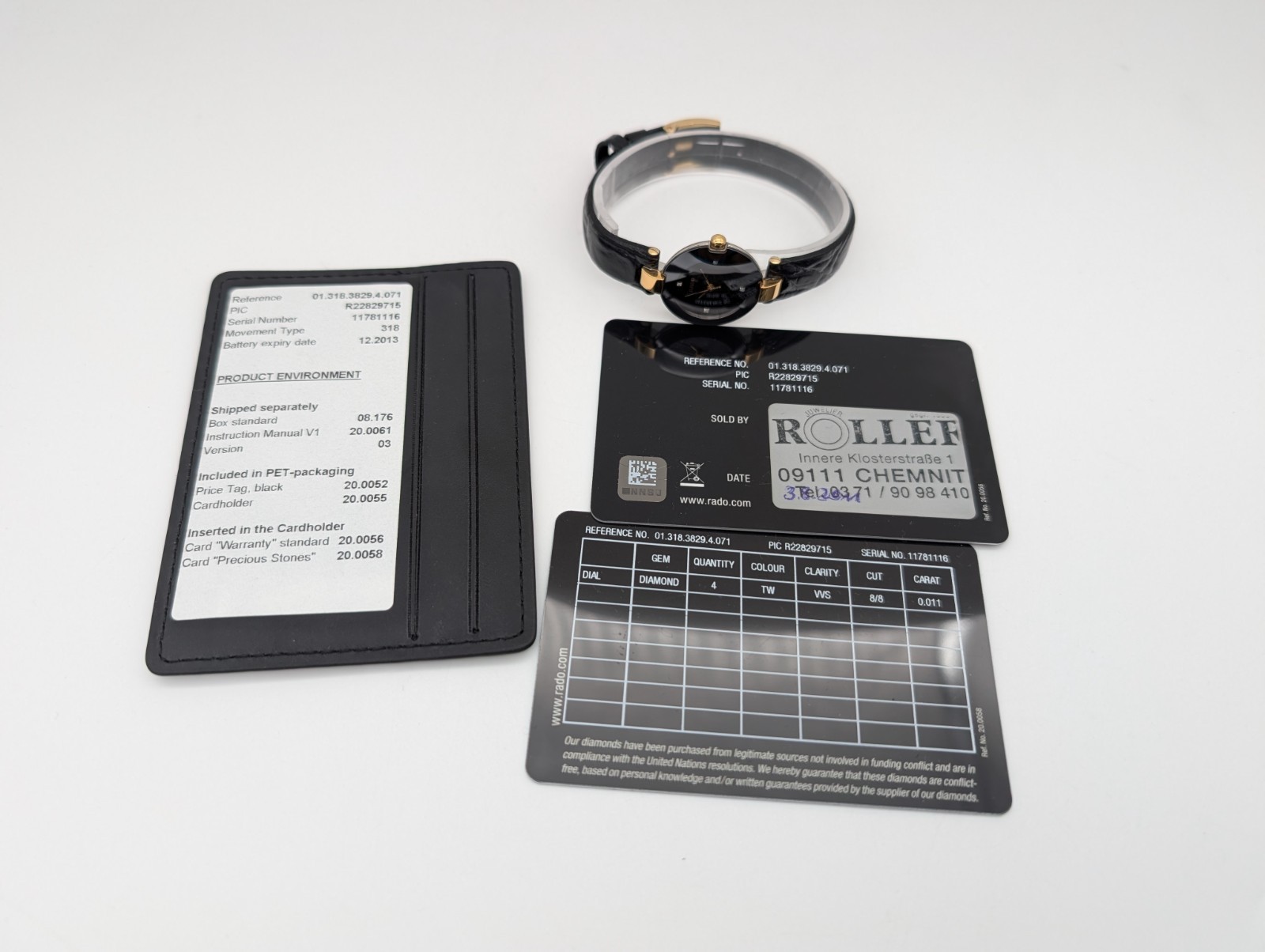 Rado Coupole Jubile Ladies 01.318.3829.4.071 | Ø23mm Uhr Diamonds/Dial #1774