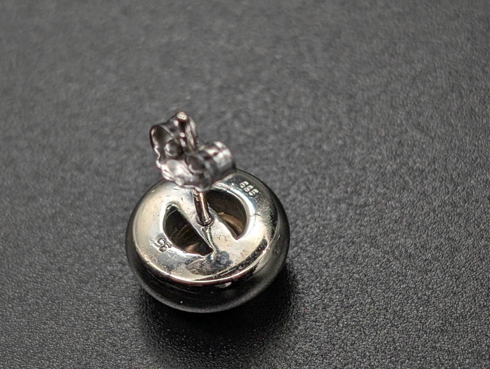 Damen Creolen Weißgold 585/14K Champagner Brillant 1,00ct - 6.15g - #1559