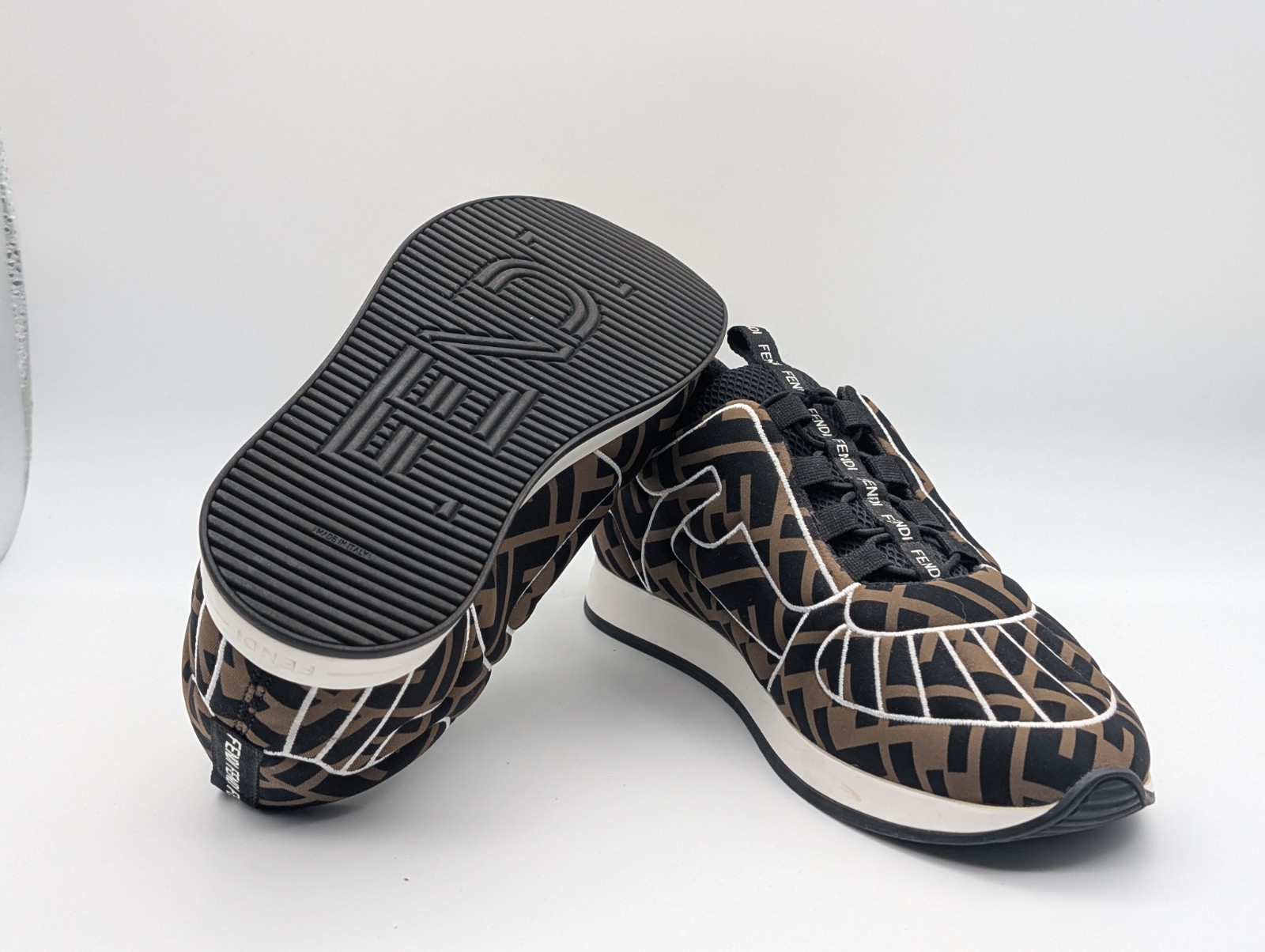 Fendi Match FF Sneakers – Monogramm-Design – Größe EU 36 (UK 3.5 / US 6) #1818