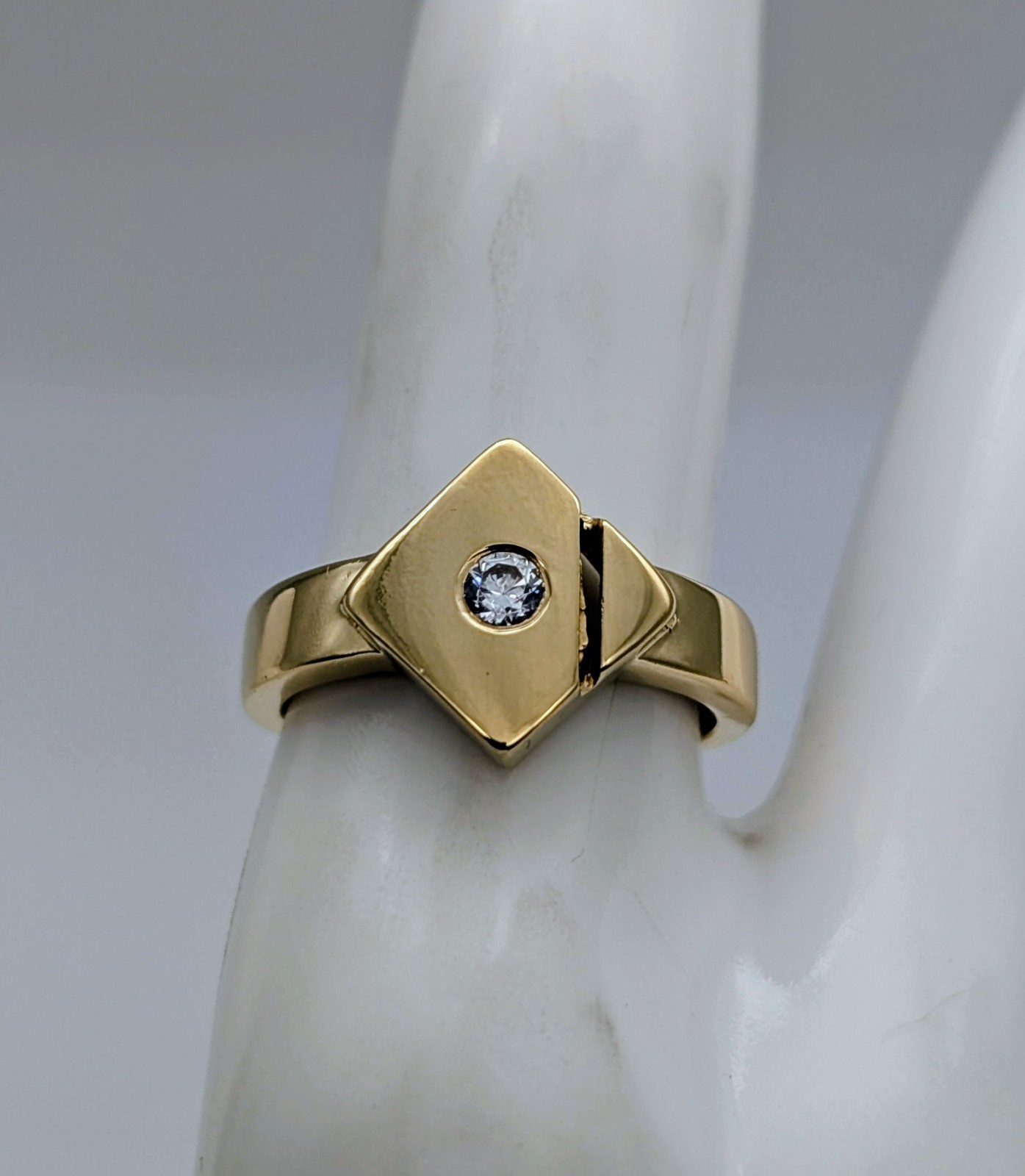 Damen Ring 585/14K Gelbgold Siegelring – 3,70 g – [Gr.53] #1884