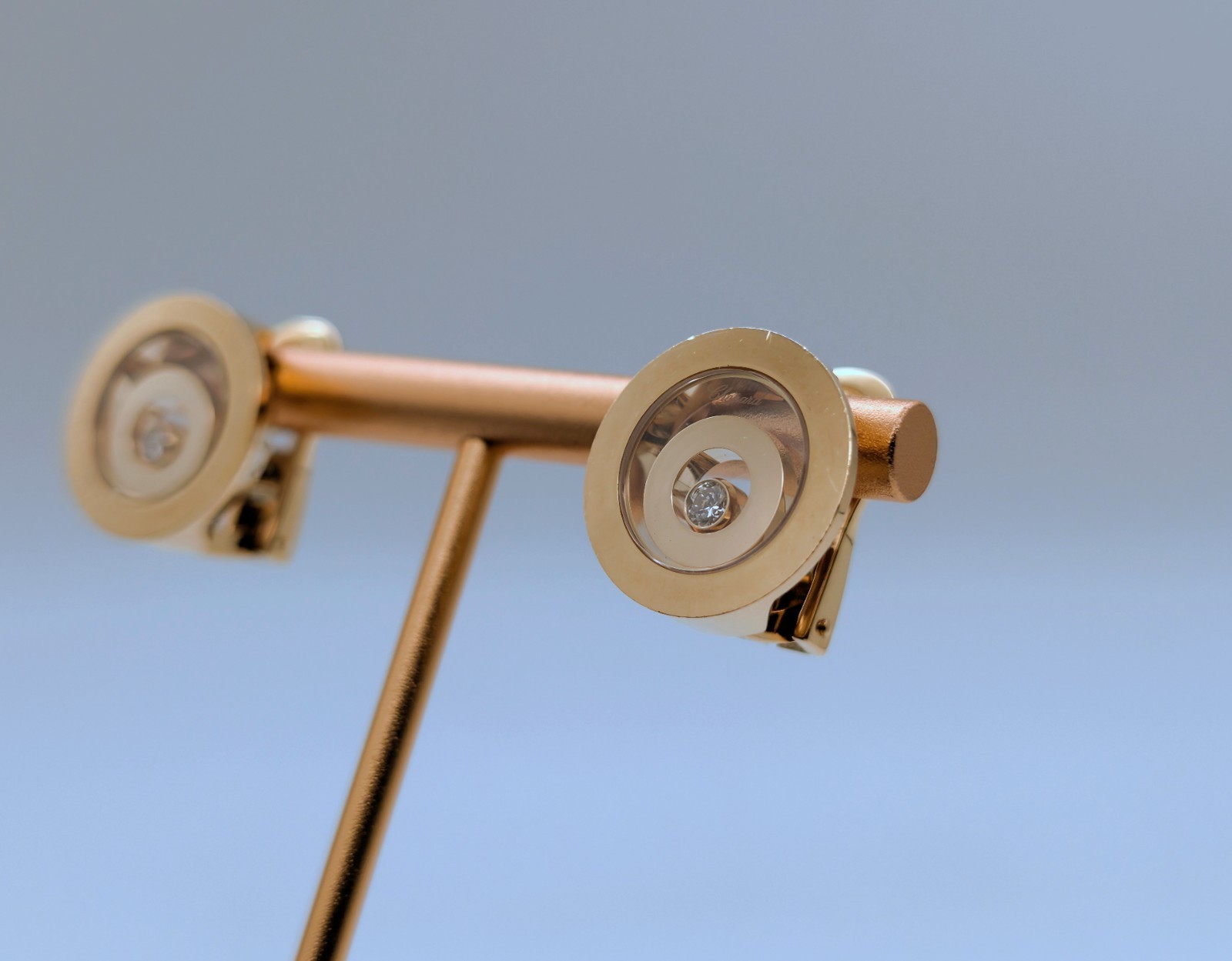 Chopard Diamant Happy Spirit Gelbgold Ohrringe 750/18K – 21g – Ohrclips #2020