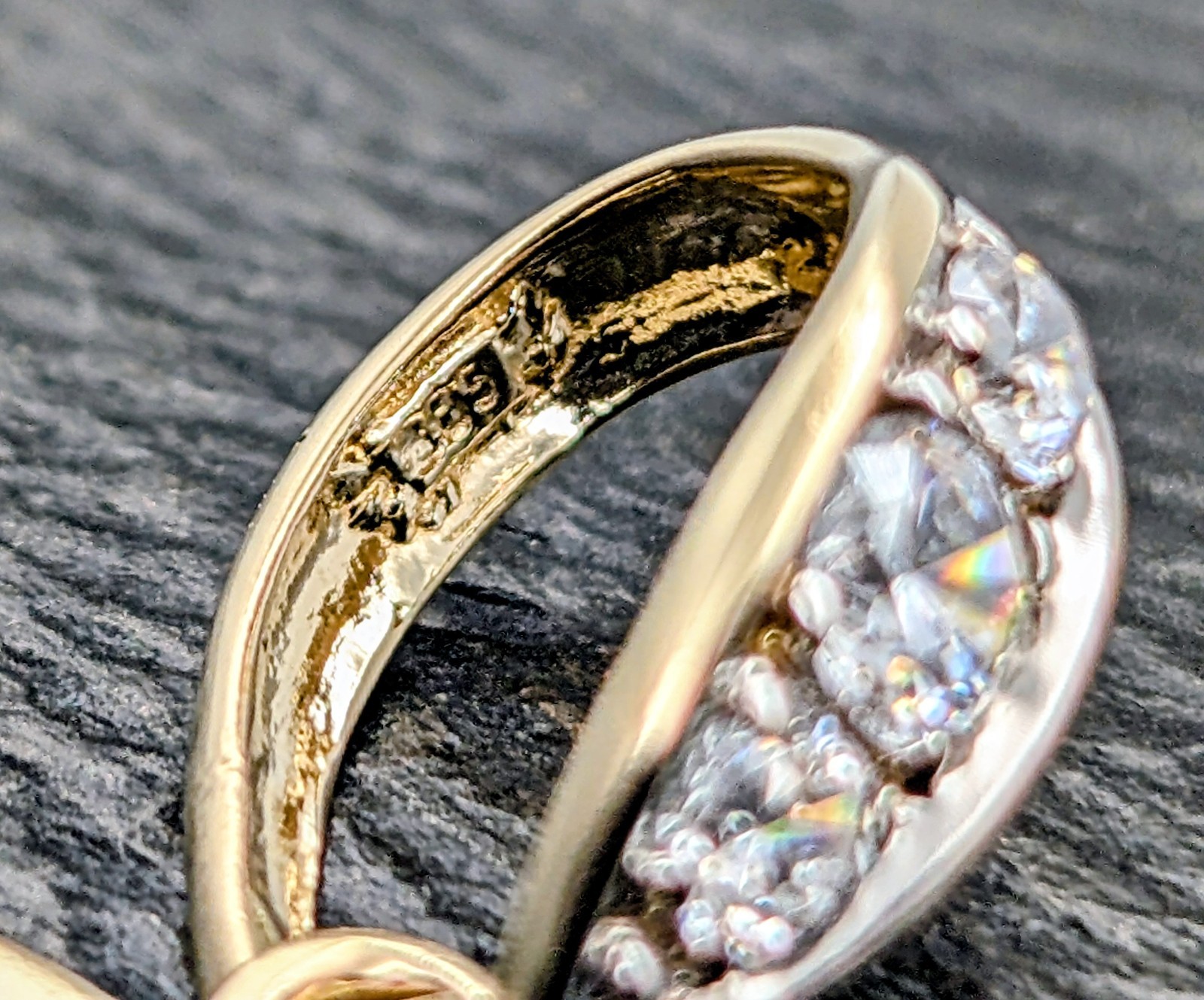 Anhänger Kreuz Jesus Zirkonia 585/14K Gelbgold – 12g – für Halsketten #2001